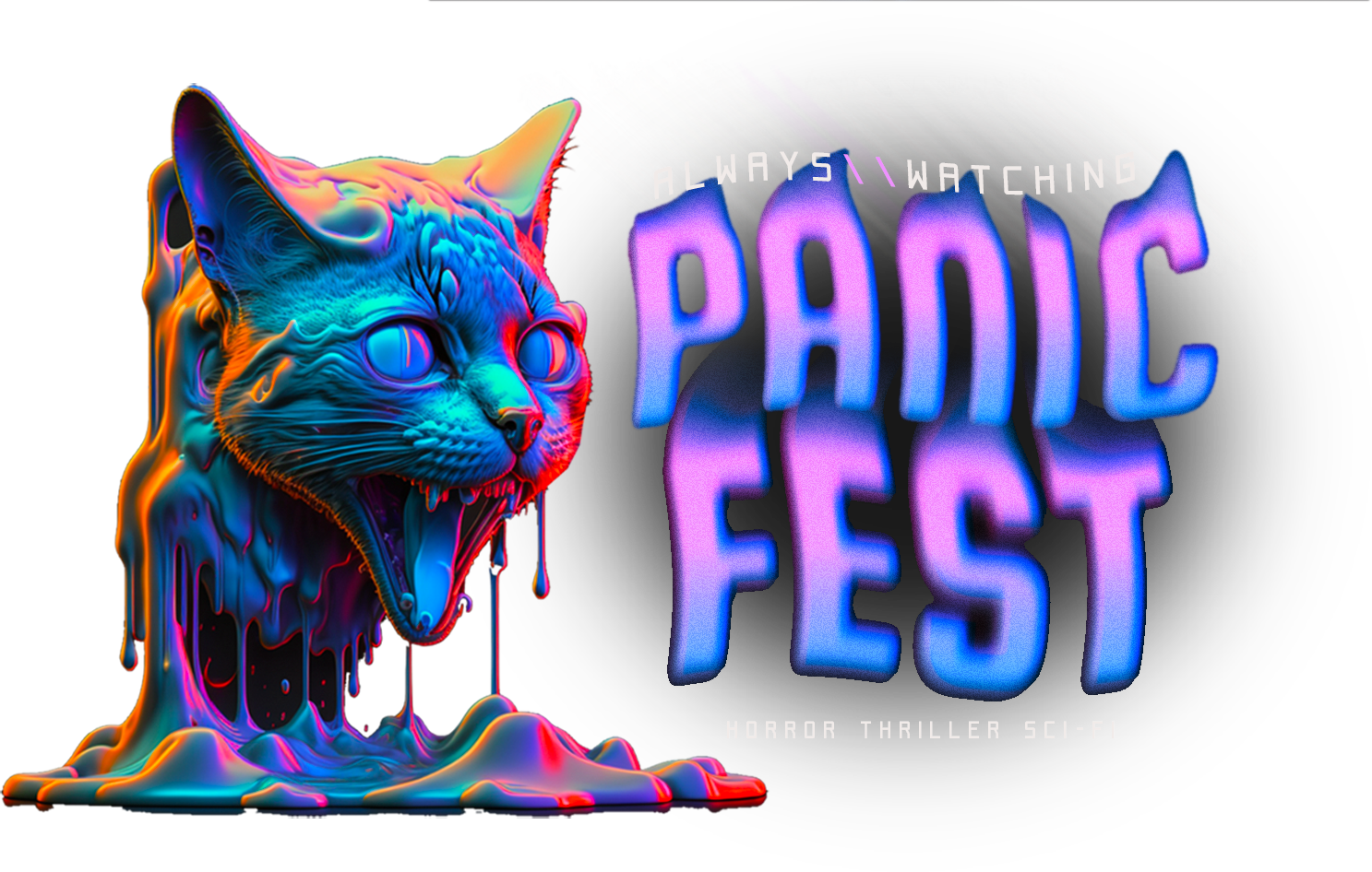 Panic Fest 2024 Wavy Logo v12